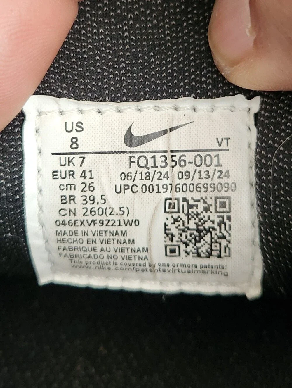 Nike Air Zoom Pegasus 41 Gore Tex Black Men's Size 8